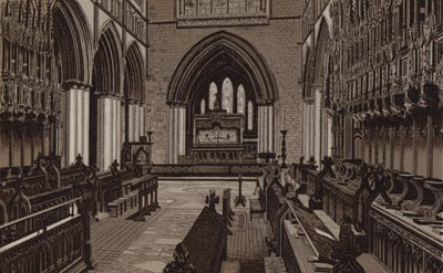 Chester Cathedral, The Choir, East View af English School